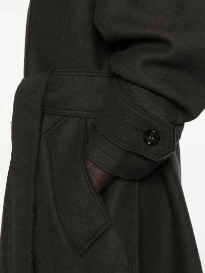 AMI PARIS - Manteau en laine vierge à simple boutonnage