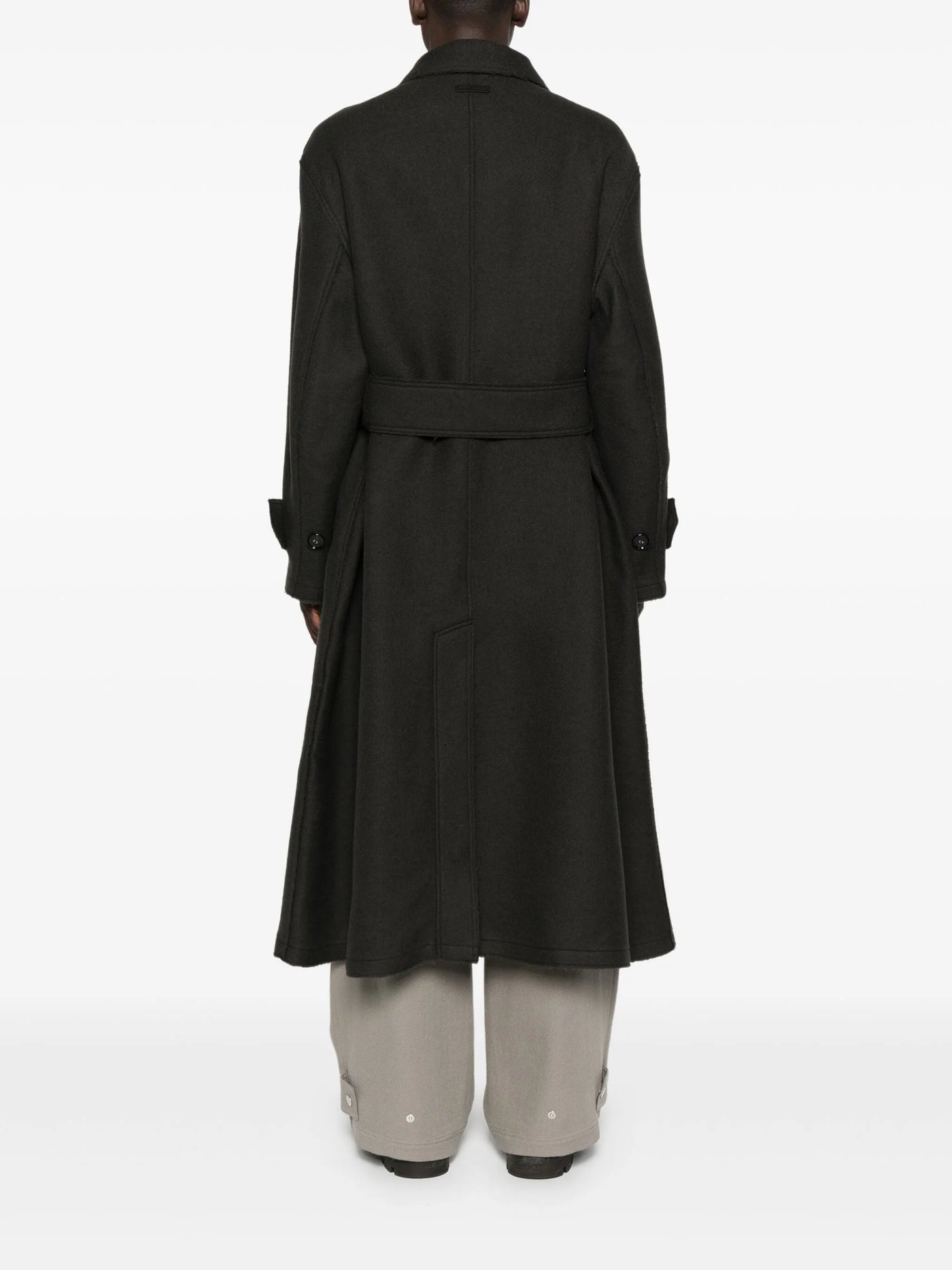 AMI PARIS - Manteau en laine vierge à simple boutonnage