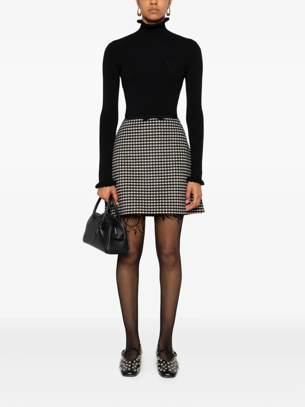VALENTINO GARAVANI - Pull col roulé à détails