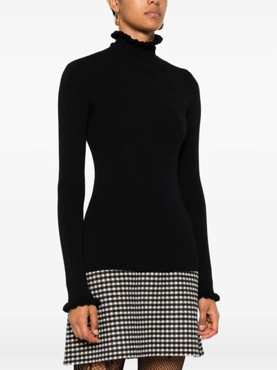 VALENTINO GARAVANI - Pull col roulé à détails