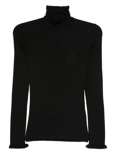 VALENTINO GARAVANI - Pull col roulé à détails