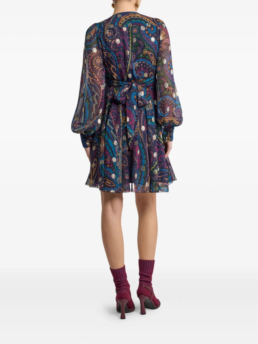ETRO - Robe courte à motif cachemire