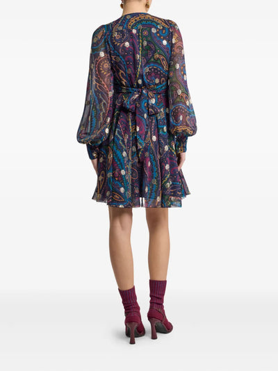 ETRO - Robe courte à motif cachemire