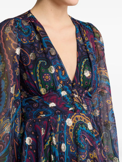 ETRO - Robe courte à motif cachemire