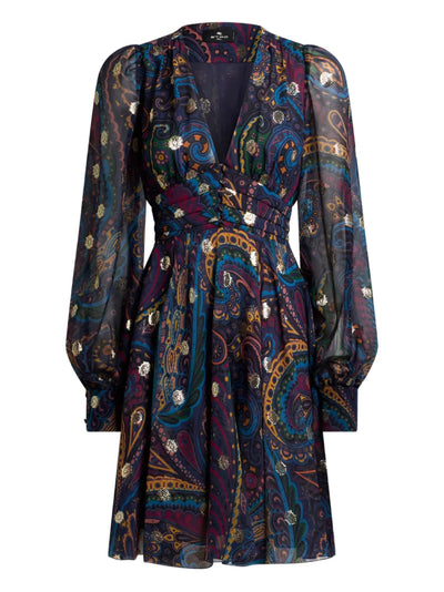 ETRO - Robe courte à motif cachemire