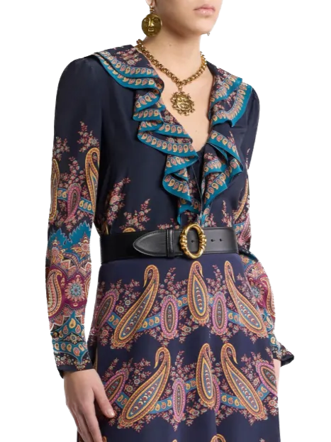 ÉTRO - blouse à imprimé cachemire