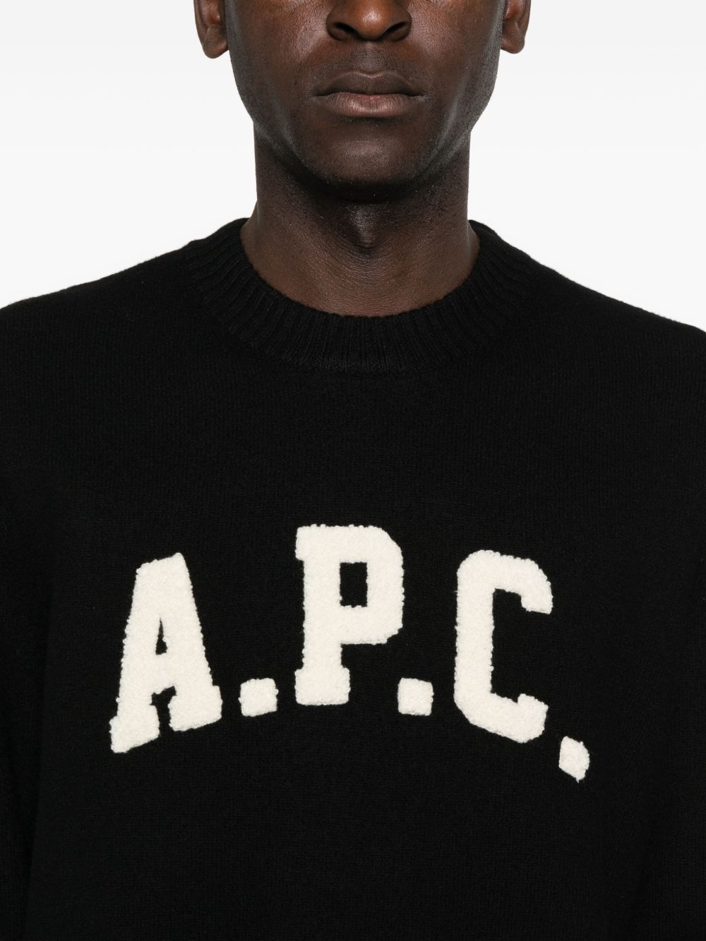 A.P.C - Pull col rond Jay noir