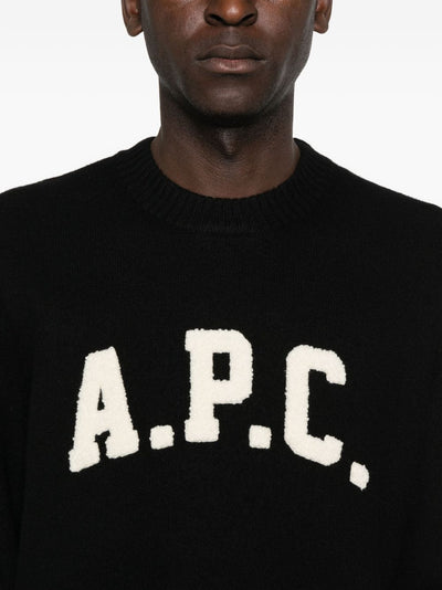 A.P.C - Pull col rond Jay noir