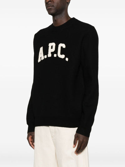 A.P.C - Pull col rond Jay noir
