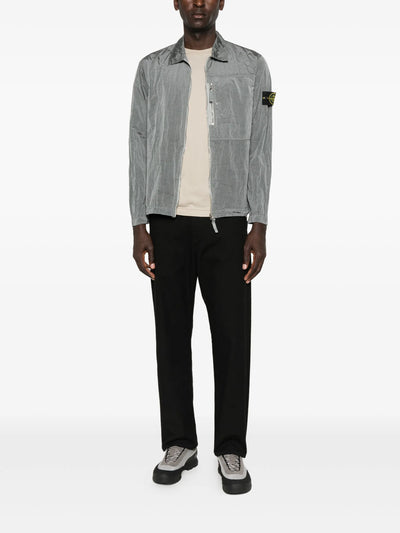 STONE ISLAND - Surchemise nylon grise
