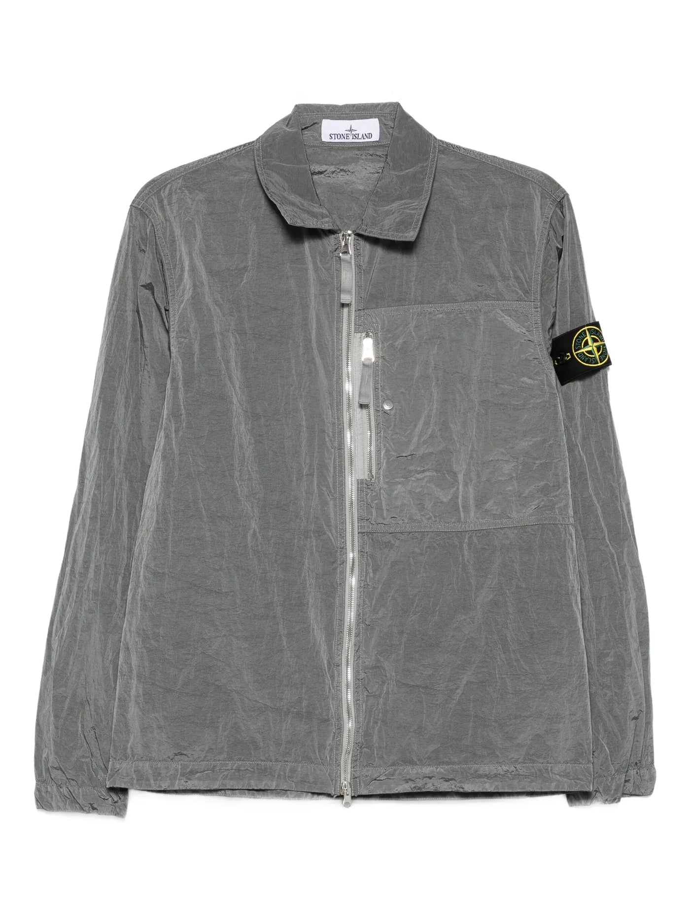 STONE ISLAND - Surchemise nylon grise