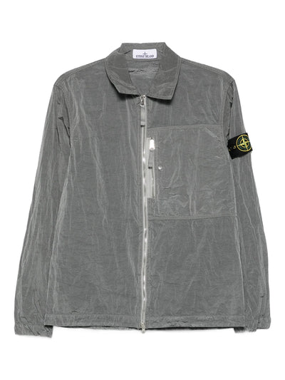 STONE ISLAND - Surchemise nylon grise