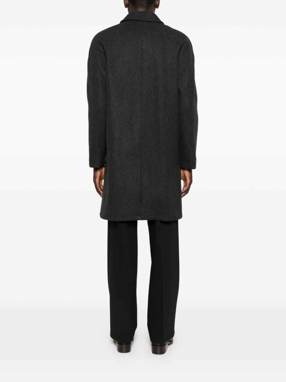 A.P.C PARIS - Mac Marine chiné en laine Gris anthracite