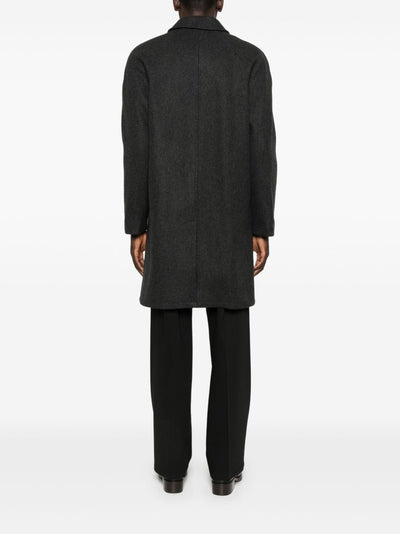 A.P.C PARIS - Mac Marine chiné en laine Gris anthracite