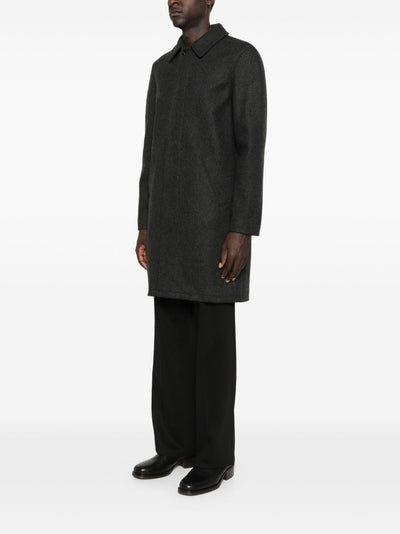 A.P.C PARIS - Mac Marine chiné en laine Gris anthracite