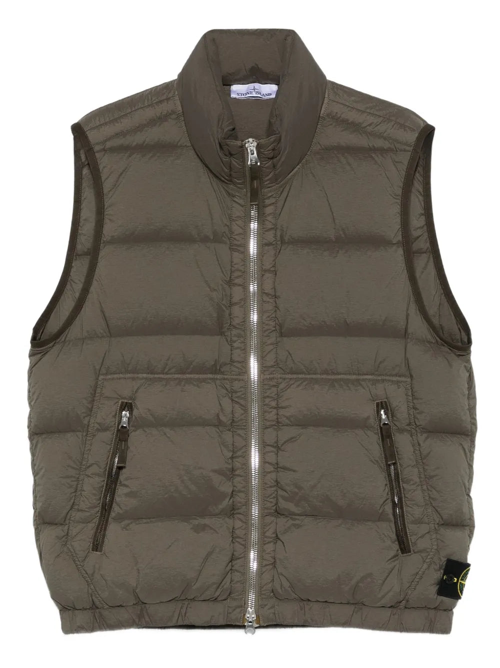 STONE ISLAND - Doudoune sans manches seamless kaki