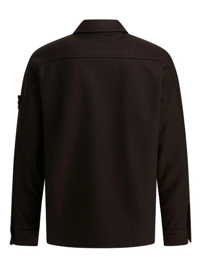 STONE ISLAND GHOST - Surchemise en laine Marron