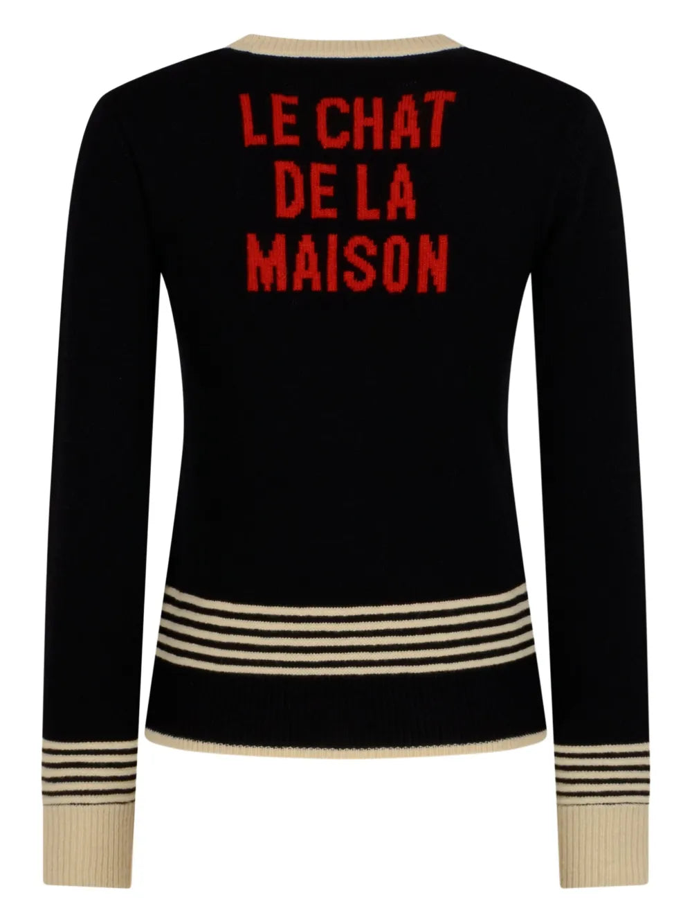 VALENTINO GARAVANI - Pull brodé "Le chat"