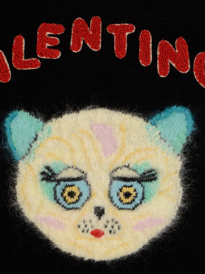 VALENTINO GARAVANI - Pull brodé "Le chat"