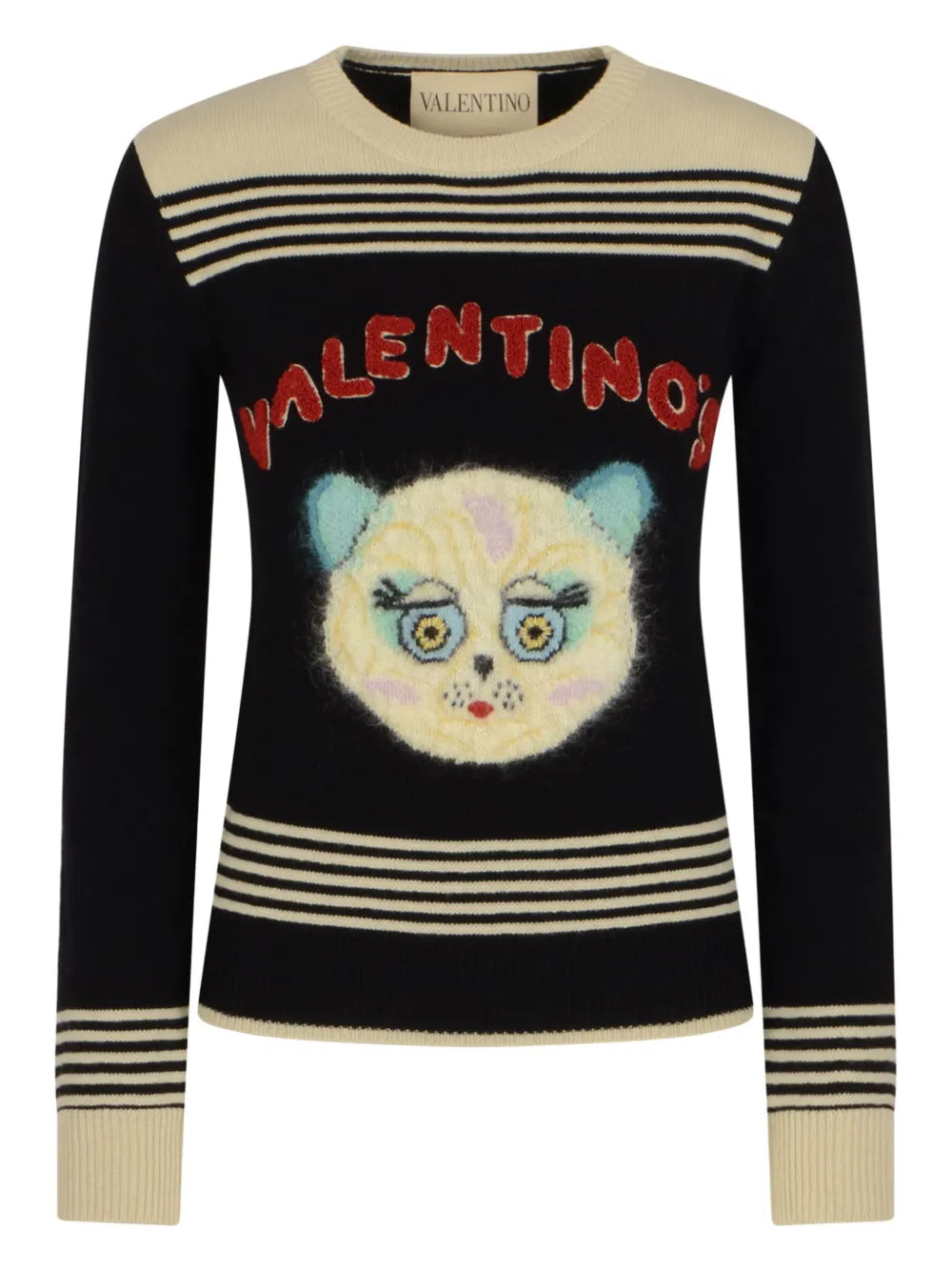 VALENTINO GARAVANI - Pull brodé "Le chat"