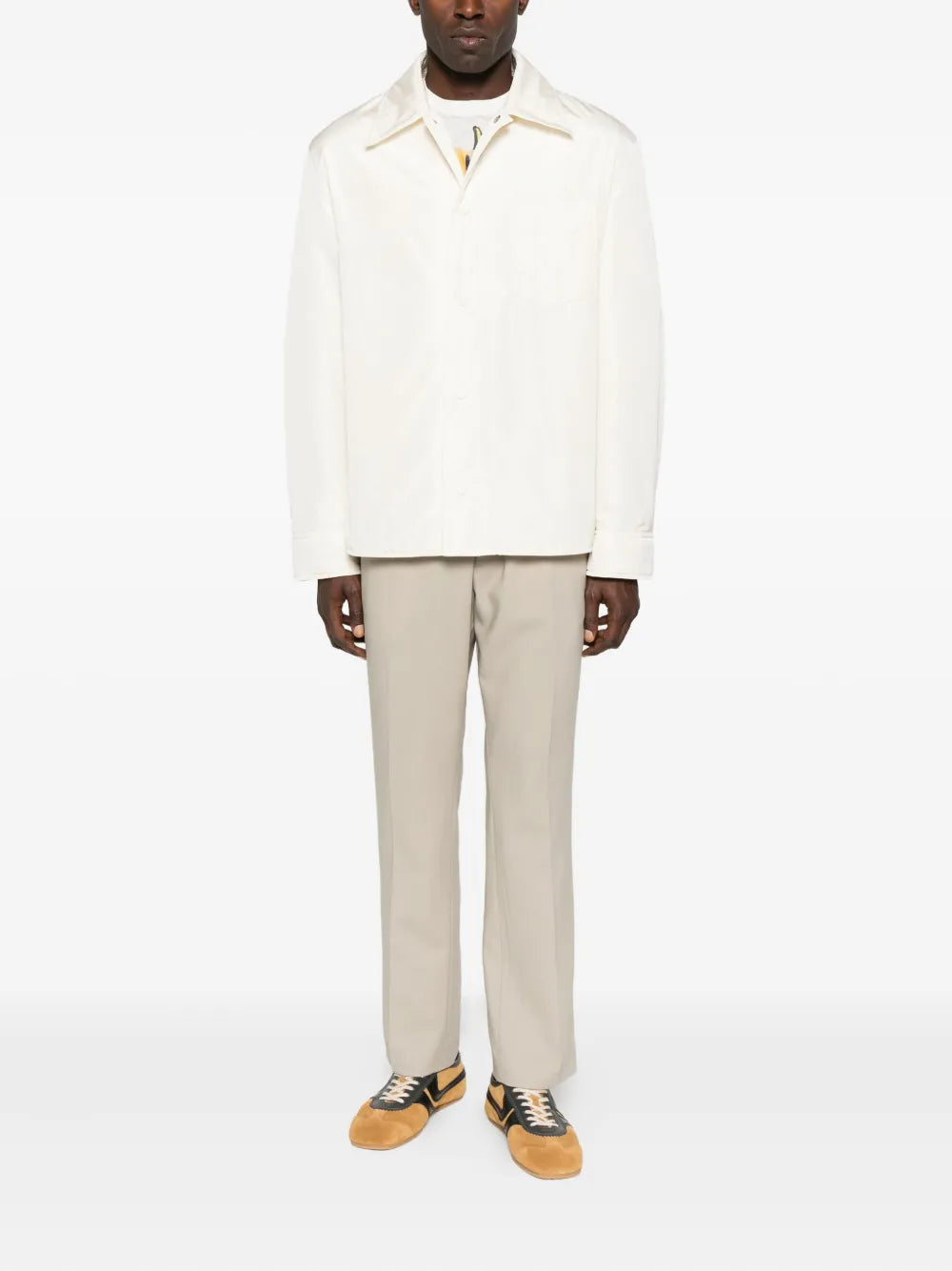 AMI PARIS -pantalon droit à taille élastique