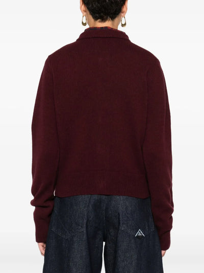 AMI PARIS - cardigan en cachemire bicolore