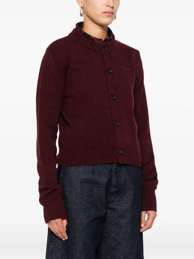 AMI PARIS - cardigan en cachemire bicolore