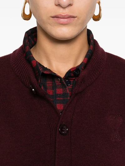 AMI PARIS - cardigan en cachemire bicolore