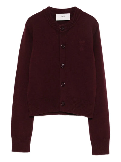 AMI PARIS - cardigan en cachemire bicolore