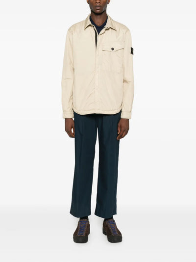 STONE ISLAND - Surchemise en Crinkle Beige