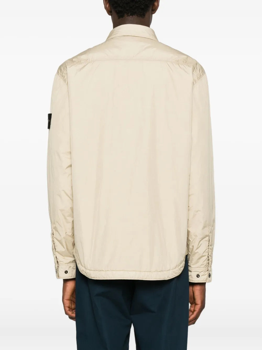STONE ISLAND - Surchemise en Crinkle Beige
