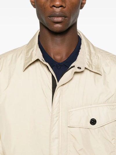 STONE ISLAND - Surchemise en Crinkle Beige