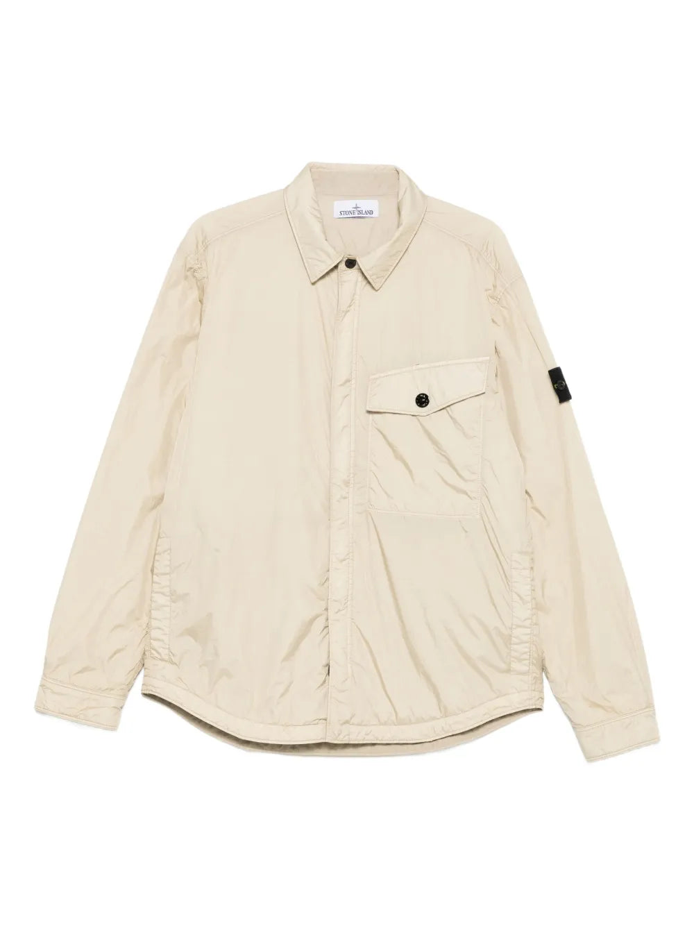 STONE ISLAND - Surchemise en Crinkle Beige