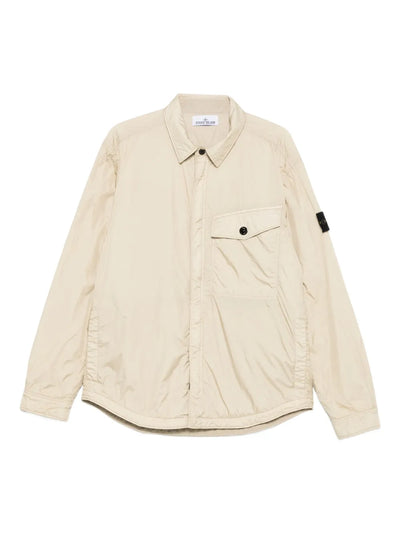 STONE ISLAND - Surchemise en Crinkle Beige