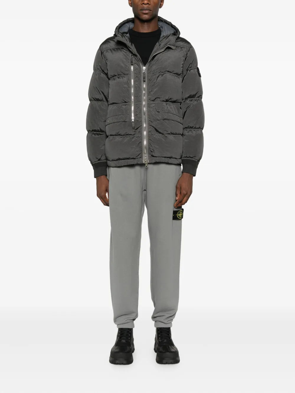 STONE ISLAND - veste matelassée à patch logo