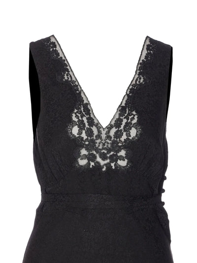 Chloé - robe à empiècements en dentelle