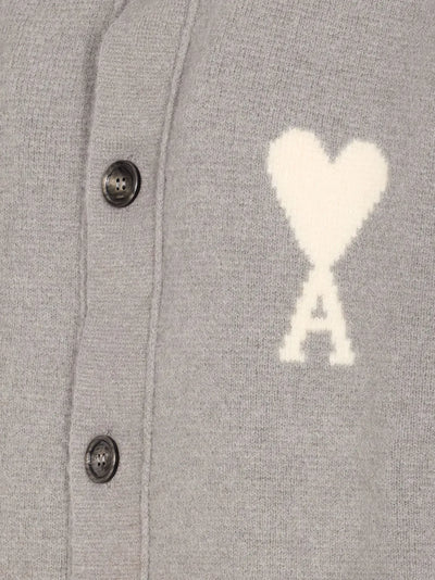 AMI PARIS - cardigan en cachemire bicolore