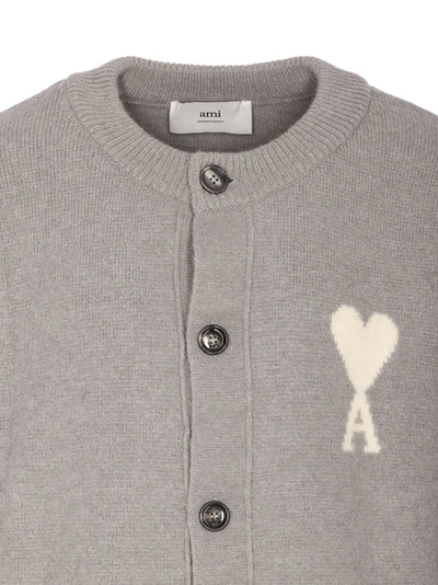 AMI PARIS - cardigan en cachemire bicolore