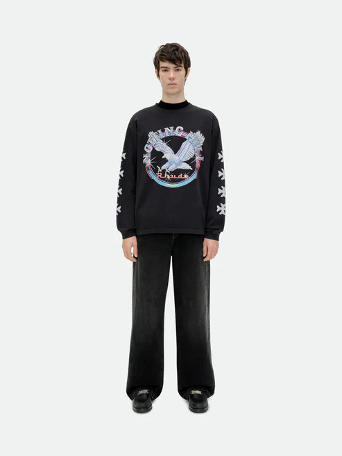 RHUDE - NOTTING HILL EAGLE LS TEE