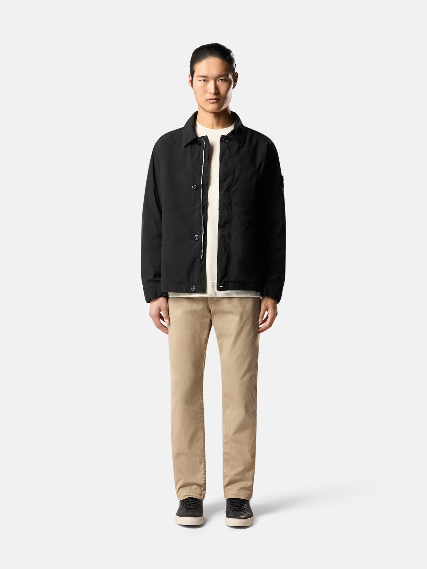 STONE ISLAND - Blouson déperlant noir
