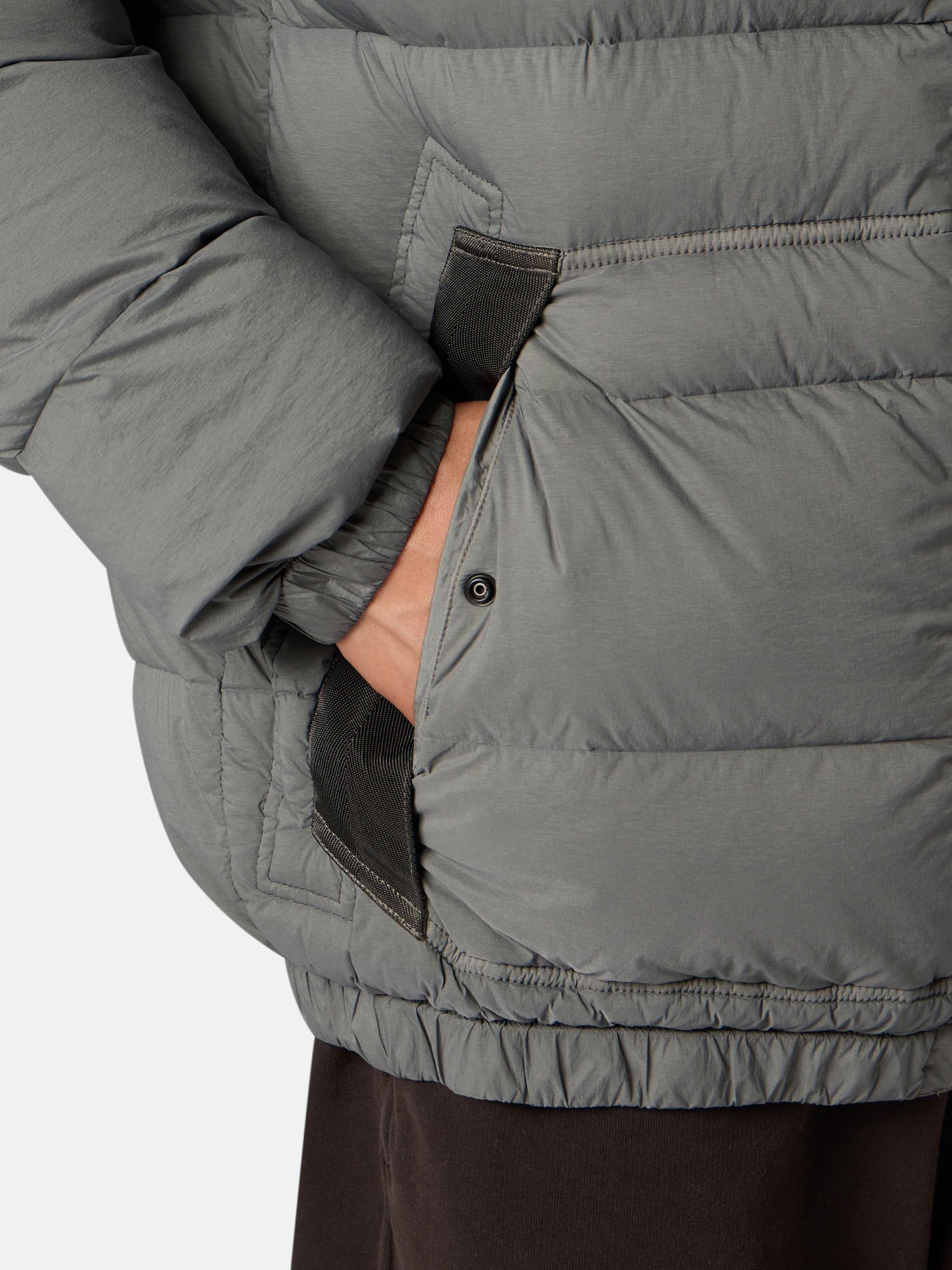 STONE ISLAND - Doudoune seamless grise