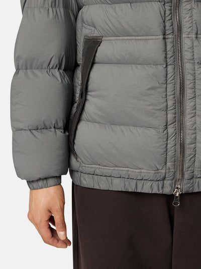 STONE ISLAND - Doudoune seamless grise