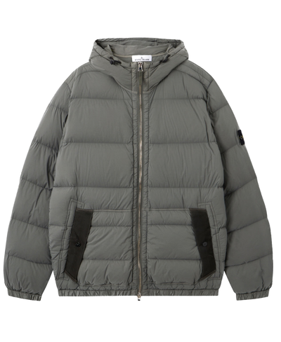 STONE ISLAND - Doudoune seamless grise