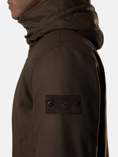 STONE ISLAND GHOST - Doudoune en laine Chocolat