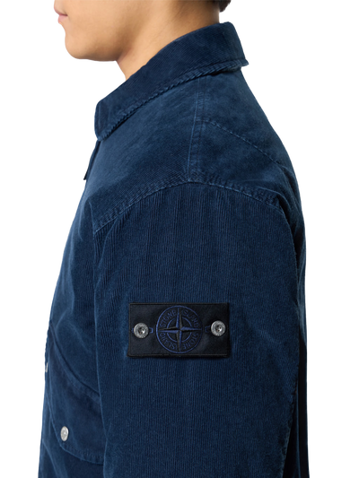 STONE ISLAND - Bomber Indigo Micro Corduroy - Denim research