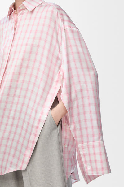 LOEWE - Chemise en soie à carreaux