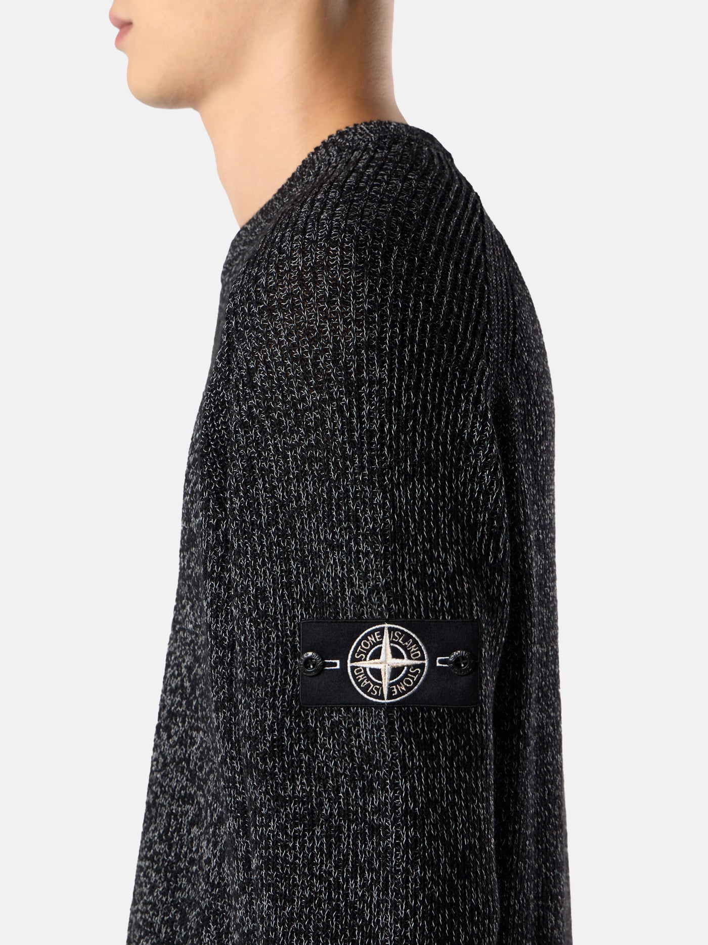 STONE ISLAND - Pull en maille réfléchissante