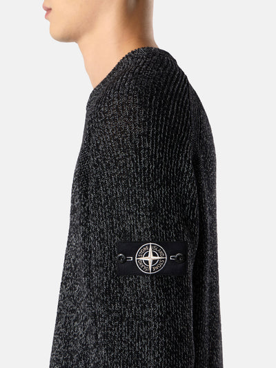 STONE ISLAND - Pull en maille réfléchissante