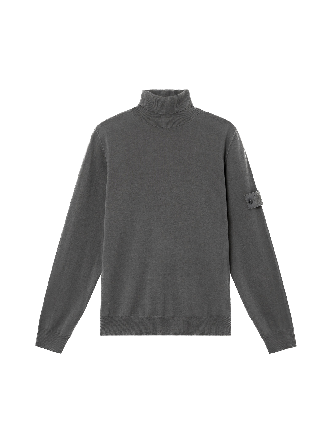 STONE ISLAND GHOST - Pull à col roulé avec finitions côtelées