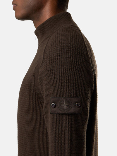 STONE ISLAND GHOST - Cardigan zippé Chocolat